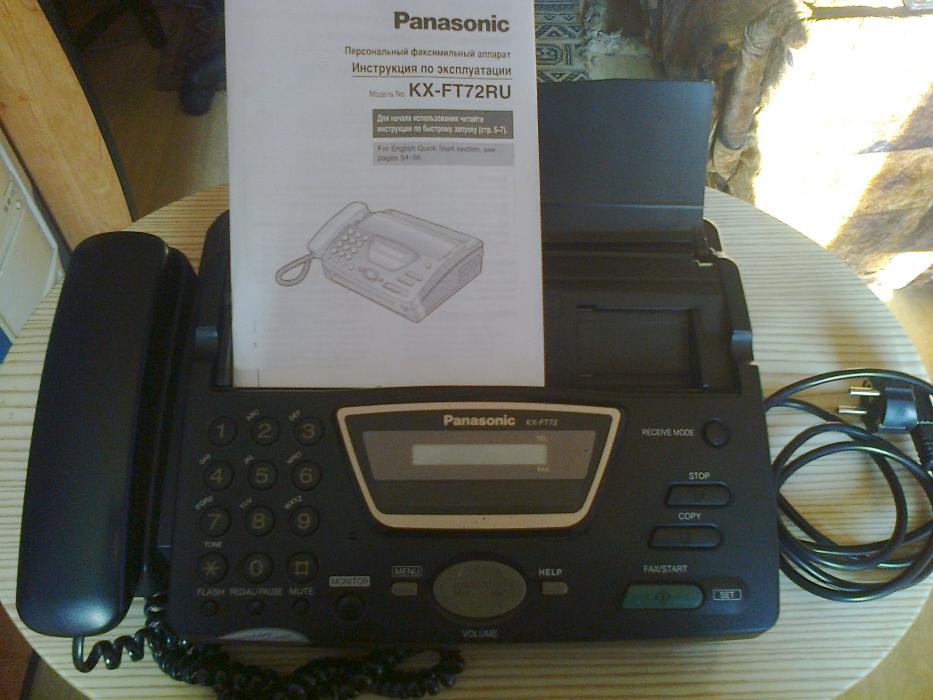 Факсимильный аппарат Panasonic KX-FT72RU