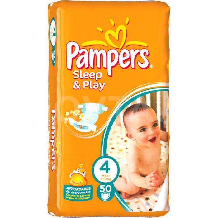 Pampers Sleep&Play #4-50 штук