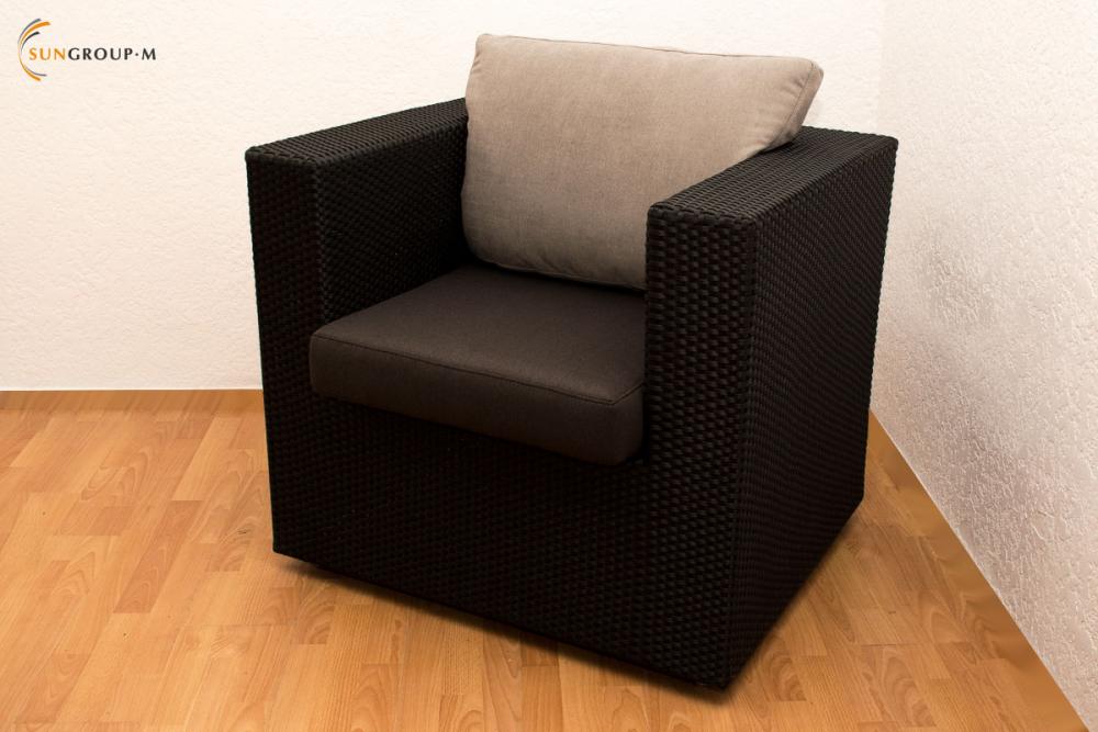 Крісло "Cube" з штучного ротанга