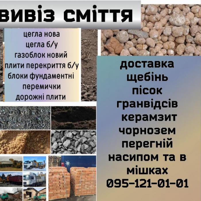 СИПКІ МАТЕРІАЛИ, ЦЕГЛА НОВА ТА Б/В, ГАЗОБЛОК, ШИФЕР 09512101