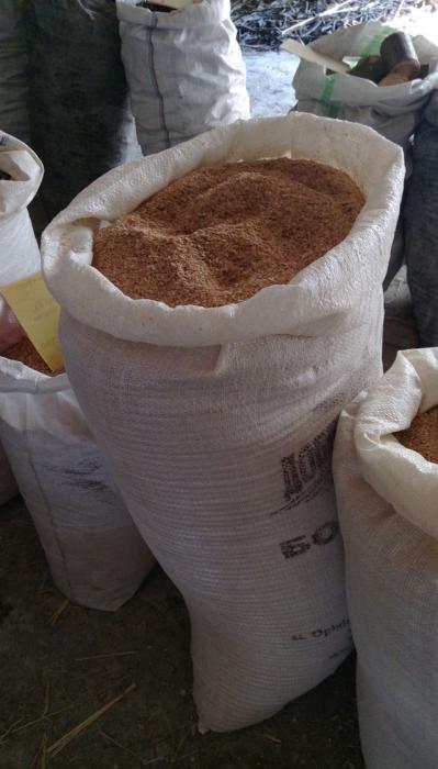 Отруби пшеничные свежие для корма животным, мешок 25кг