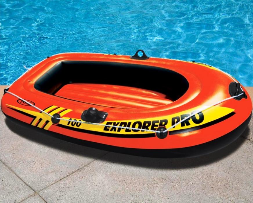 Одноместная надувная лодка Intex 58355 Explorer Pro 100