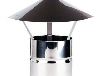 Зонт нержавейка. 0,5 мм,диаметр 120 мм. дымоход
