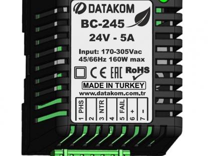 DATAKOM BC-245 (24V/5A), DIN Зарядний пристрій акумулятора