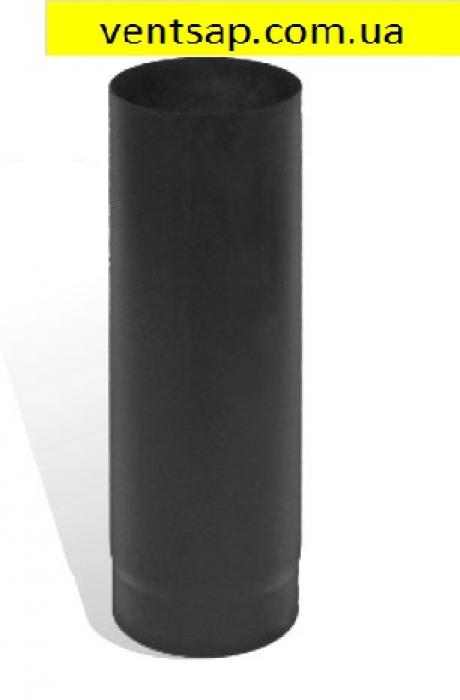 Труба 1м  ,черный металл 0,5 мм,диаметр 100 мм. дымоход