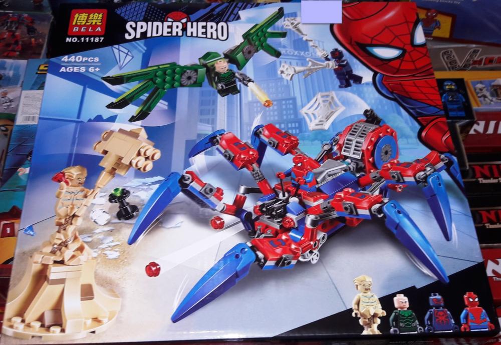 Конструктор Bela 11187 аналог Spiderman Вездеход Человека-Паука 440 де
