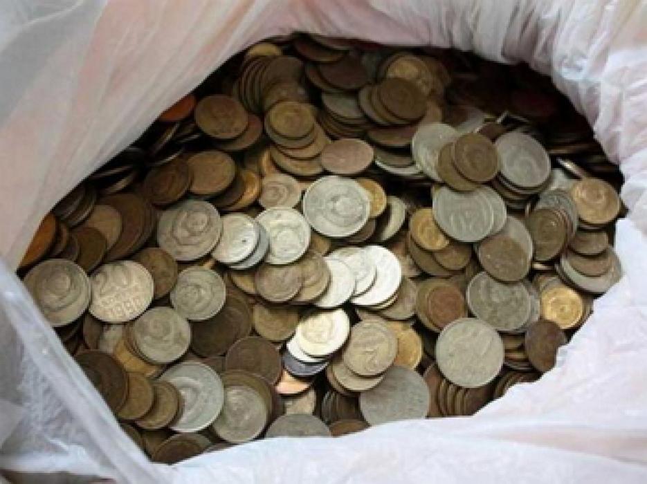 Монеты СССР любых номиналов и годов 50 грн. за 1 кг.