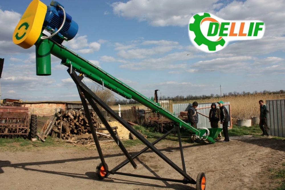Шнековый транспортер зерна - Деллиф 8 м