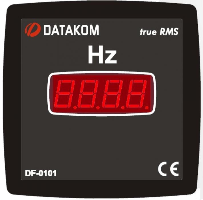 DATAKOM DF-0101 Частотомер, 1 фаза, 72x72 мм