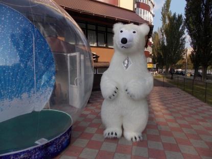 Надувний костюм Ведмедик білий Inflatable costumes