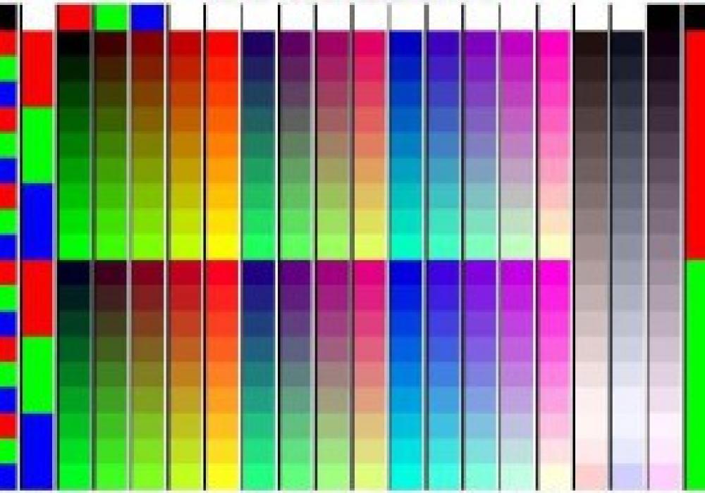 Картинка со всеми цветами для проверки принтера