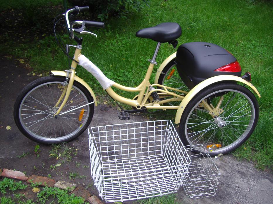 Велосипед трехколесный грузовой для взрослых 24" колеса