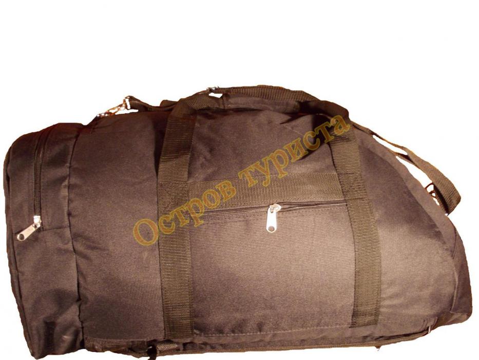 Сумка рюкзак 1233 военная 70 литров черная